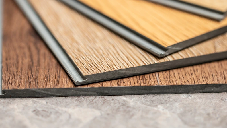 luxury vinyl floor tile collection : close up on vinyl sheets catalog for flooring design material